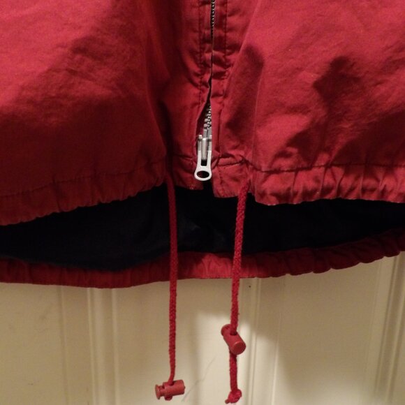 Trader Bay Vintage Red Hooded Lightweight Women's Jacket - Picture 10 of 13
